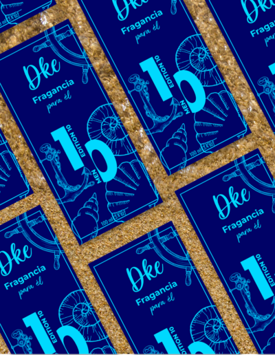 etiquetas de Fragancias DKE diseño de TaiMatheus