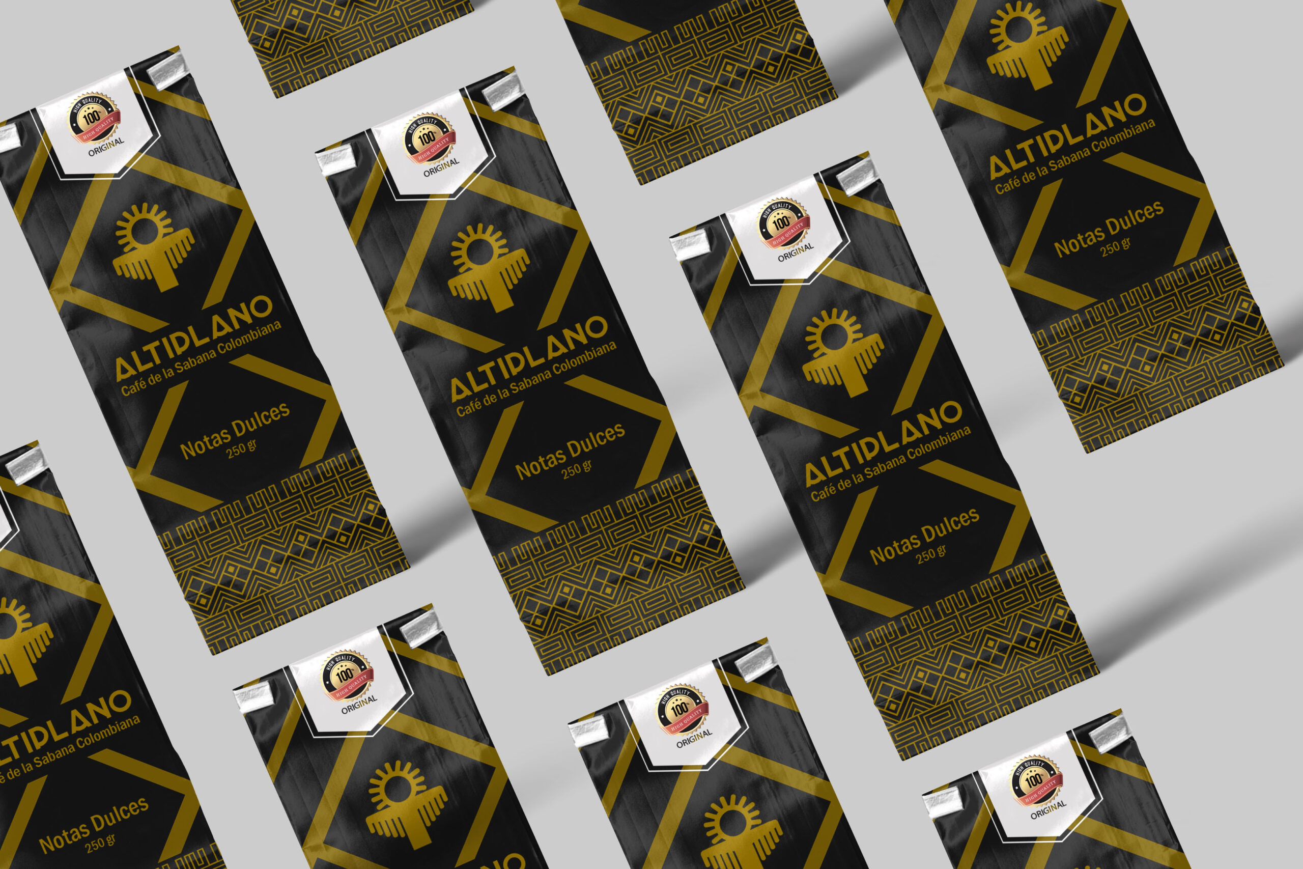 composición conceptualización gráfica de marca de café